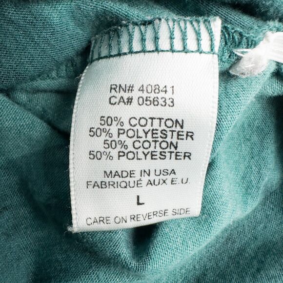 Aventura Striped Ruched Sides Short Sleeve Top Womens Large Green Boat Neck - Picture 16 of 16